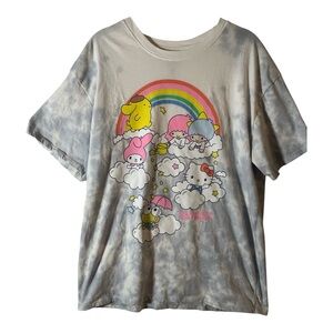 Hello Kitty & Friends Tie Dye Graphic Tee | Sanrio Rainbow Shirt | Women's M